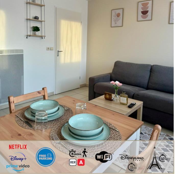 Charming & Cosy Apartment - 10Mn From Disneyland Bussy-Saint-Georges Exterior foto